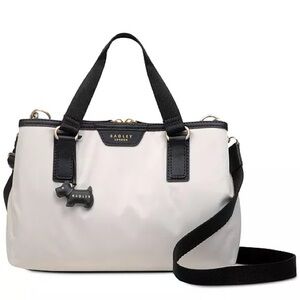 Radley London Elia Mews Gray Multiway Shoulder Bag w/ Removable Crossbody Strap